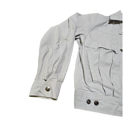 Lizsport Liz Claiborne Men's Small Outerwear Vinyage Jacket Pockets Gray - Picture 3 of 11